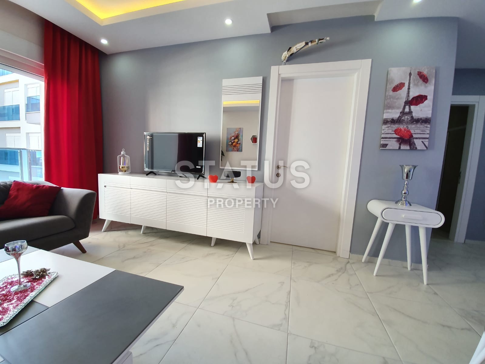 Новая квартира с мебелью 1+1 в комплексе с бассейном, Махмутлар,68 м2 фото 26