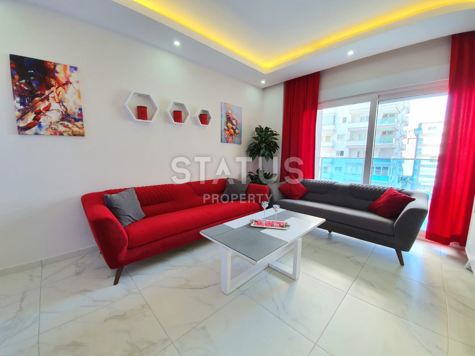 Новая квартира с мебелью 1+1 в комплексе с бассейном, Махмутлар,68 м2 фото 30