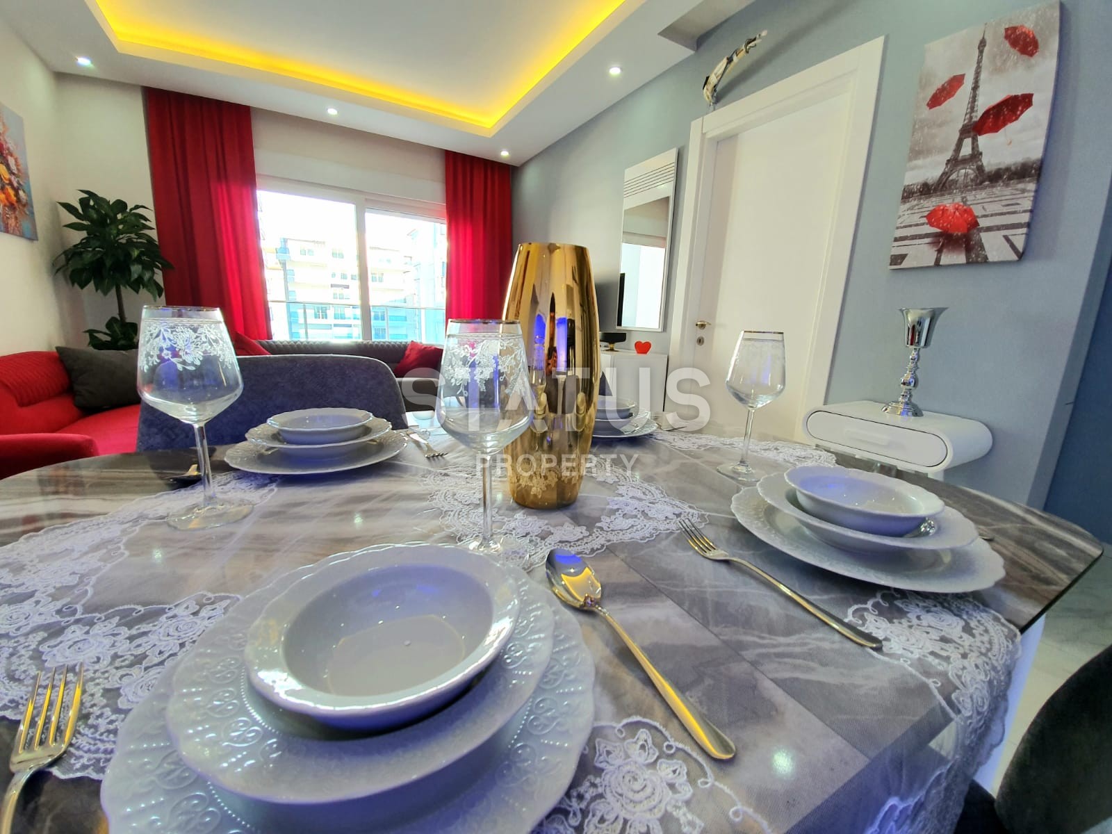 Новая квартира с мебелью 1+1 в комплексе с бассейном, Махмутлар,68 м2 фото 32