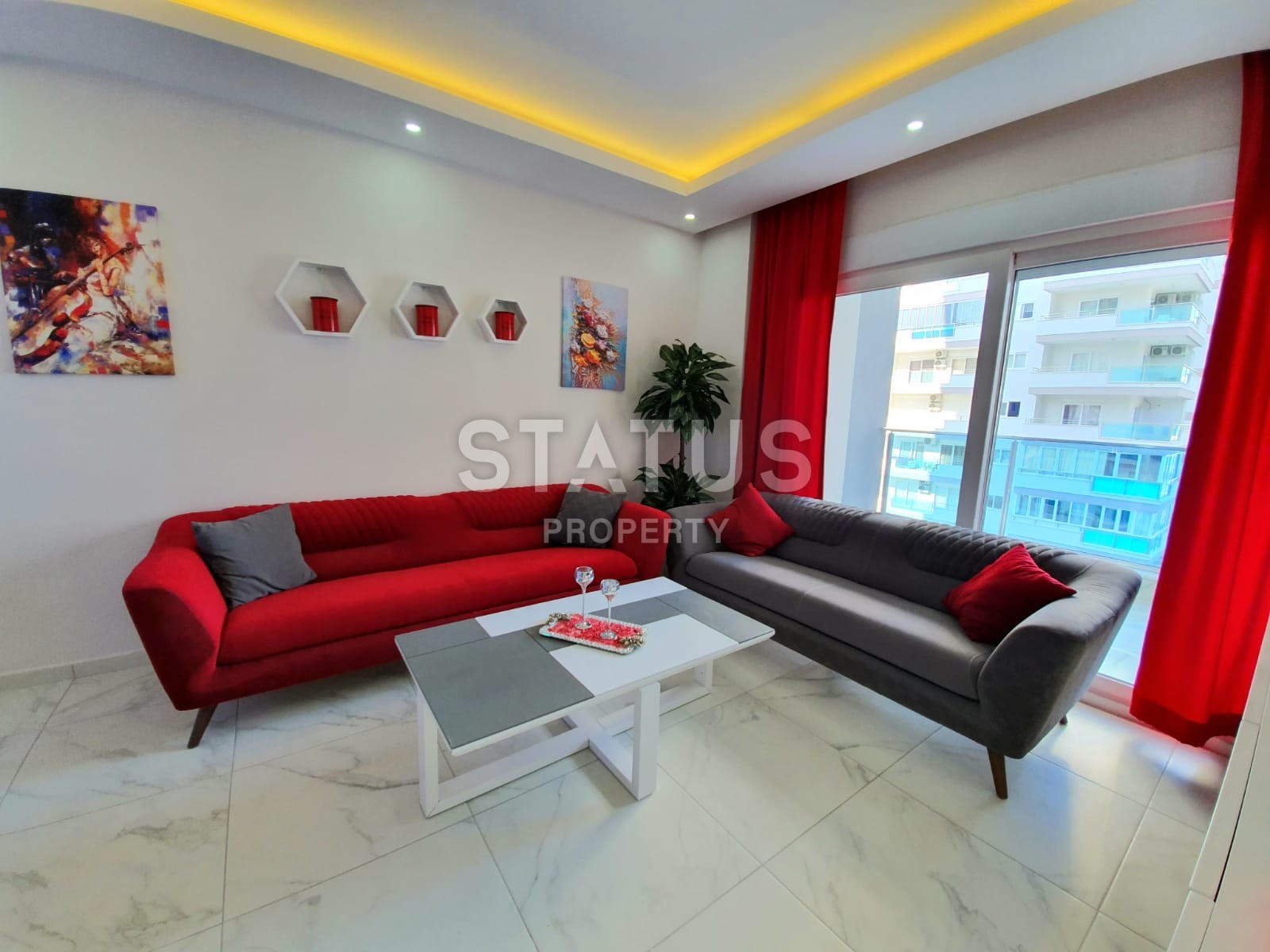 Новая квартира с мебелью 1+1 в комплексе с бассейном, Махмутлар,68 м2 фото 33