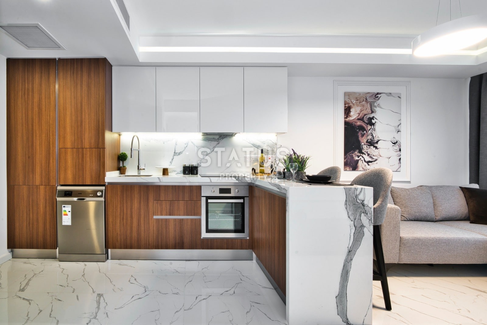 2-room apartment 56 m? 600 meters from the beach "Long Beach" фото 9