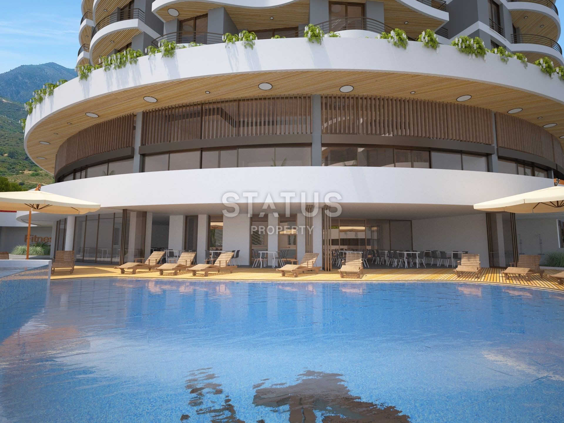 Студия 45 м2 в элитном комплексе в центре Кирении фото 8