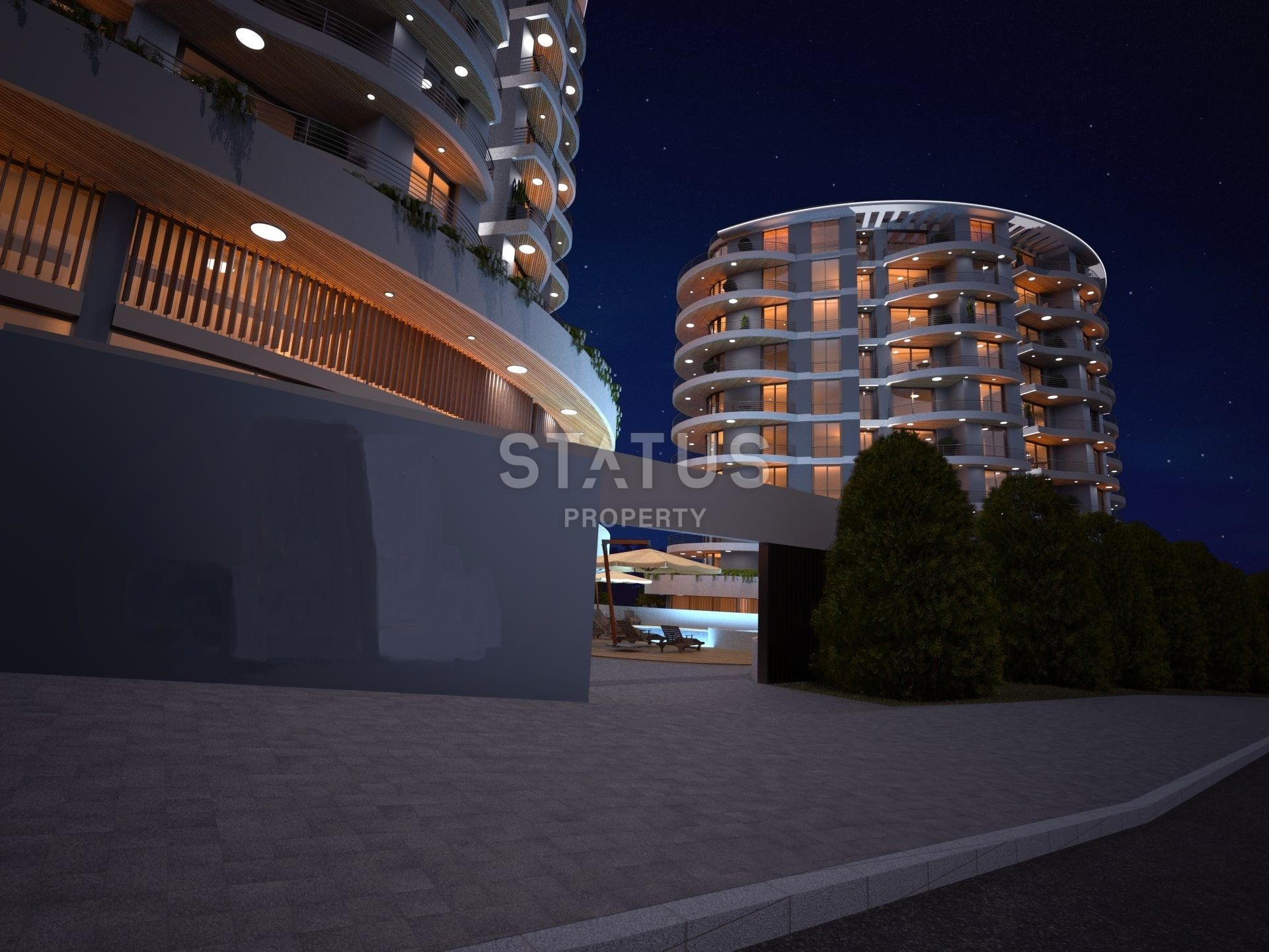 2-room apartment 47 m? in a luxury complex in the center of Kyrenia фото 7