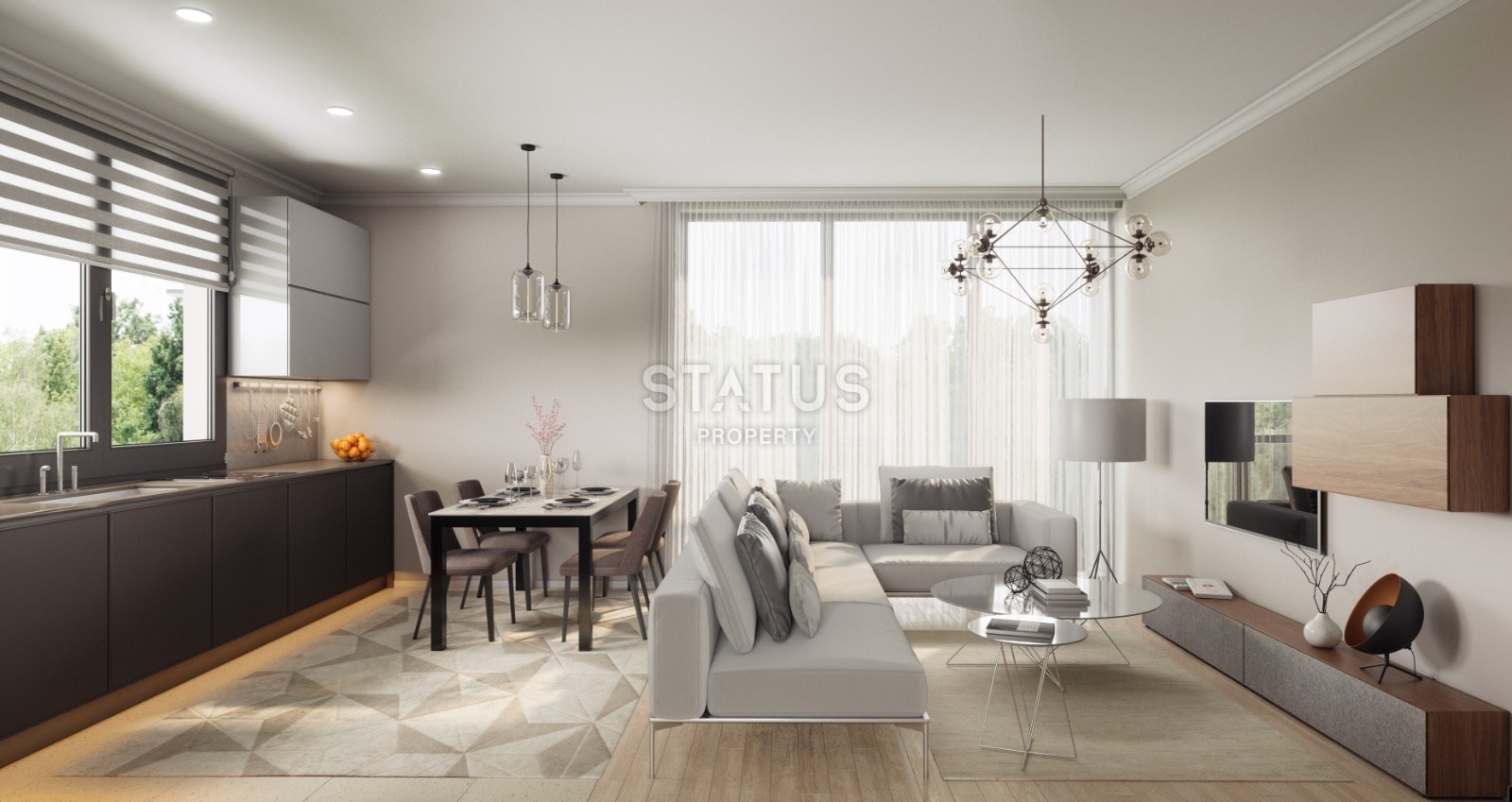 2-room apartment 52 m? in a luxury complex in the center of Kyrenia фото 3