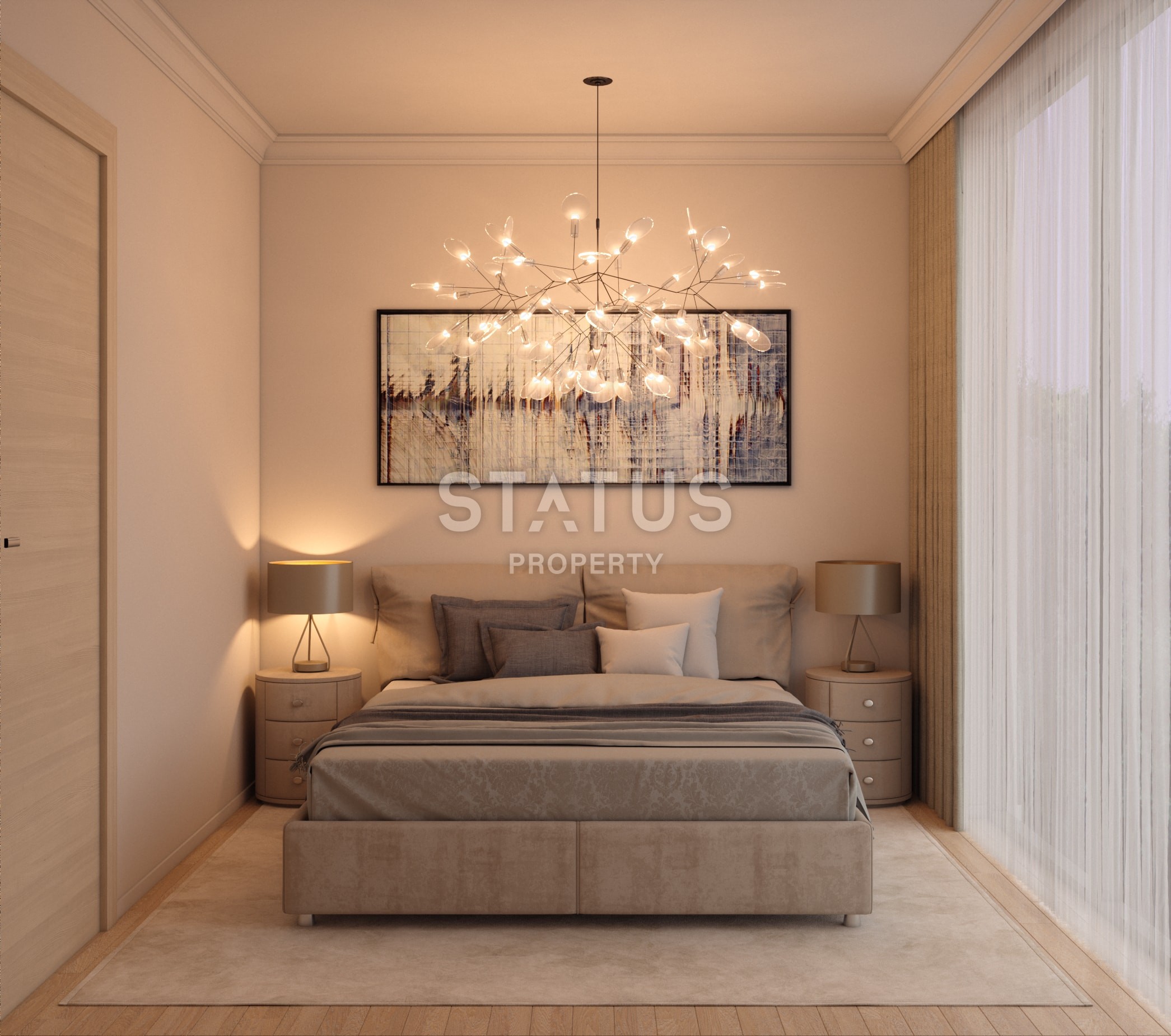 2-room apartment 52 m? in a luxury complex in the center of Kyrenia фото 5