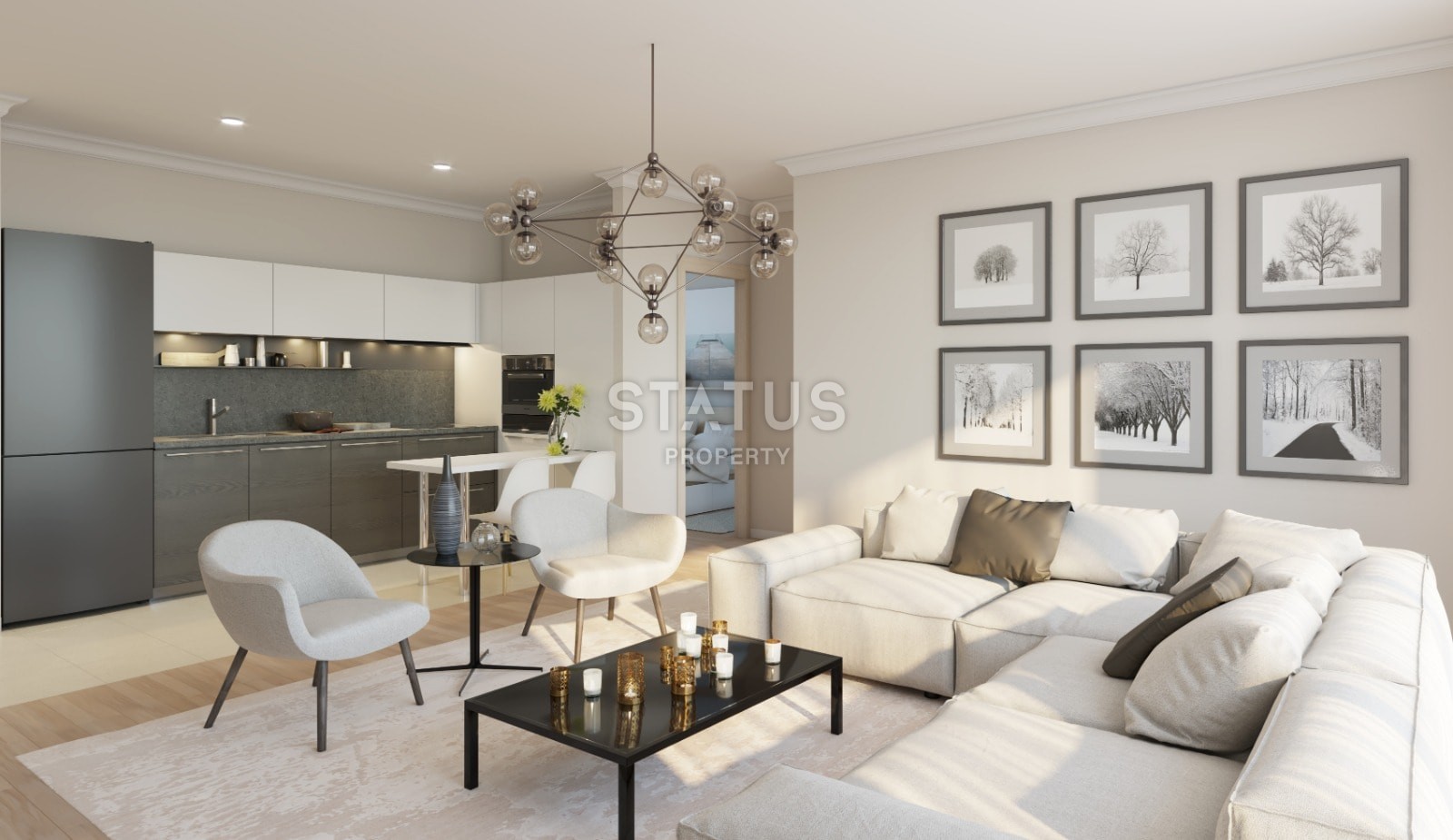 3-комнатные апартаменты 79 м2 в элитном комплексе в центре Кирении фото 3