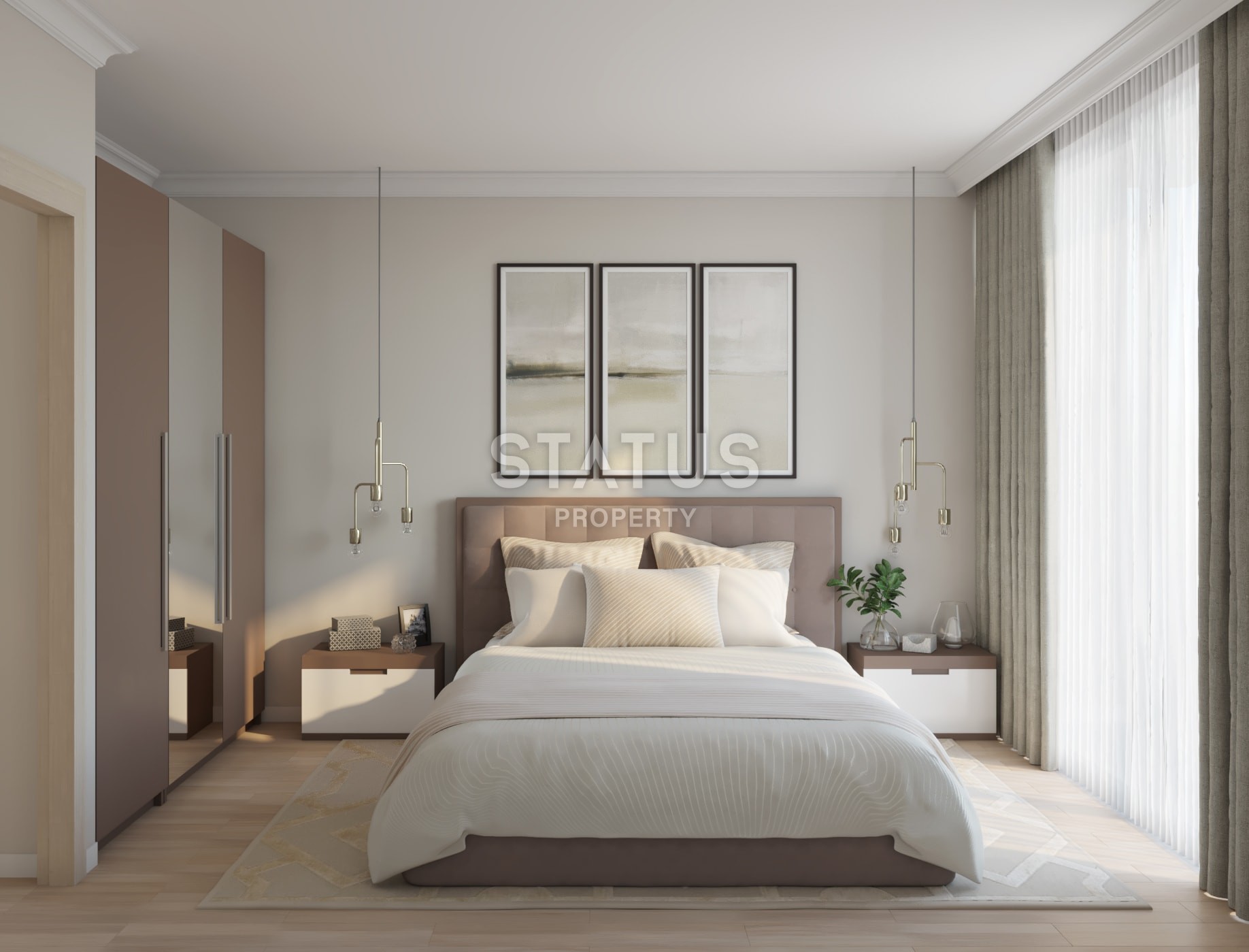 3-комнатные апартаменты 79 м2 в элитном комплексе в центре Кирении фото 4