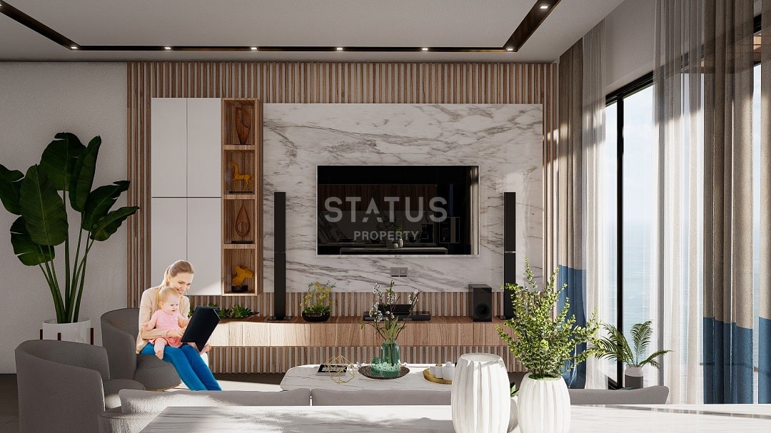 Элитные 3-комнатные двухэтажные апартаменты 80 м2 с частным бассейном в 100 метрах от моря фото 5