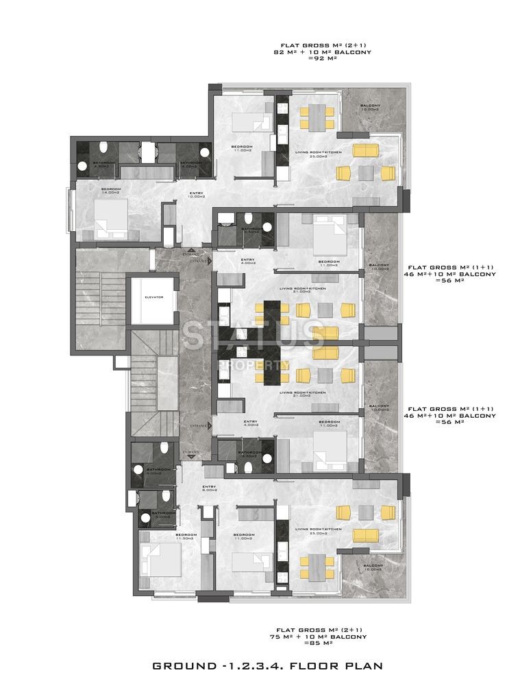 Инвестиционный проект в районе Махмутлар. 56-167 м2 фото 3