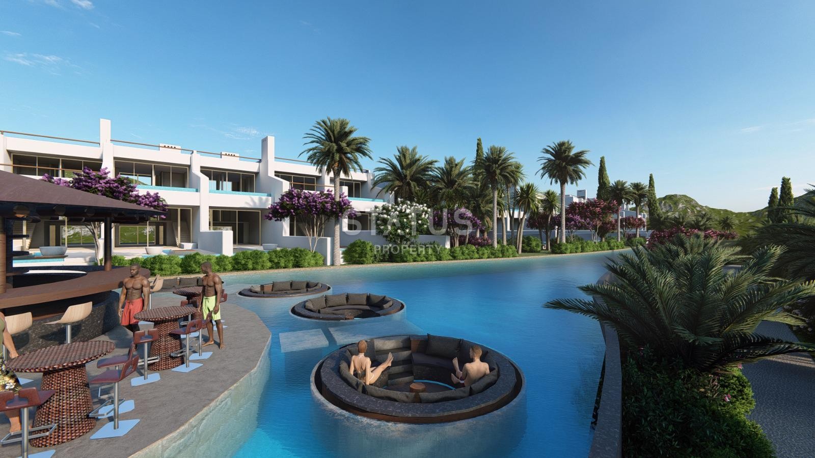 4-комнатные апартаменты 113 м2 + 71 м2 терраса с приватным бассейном в элитном комплексе на первой линии от моря фото 8