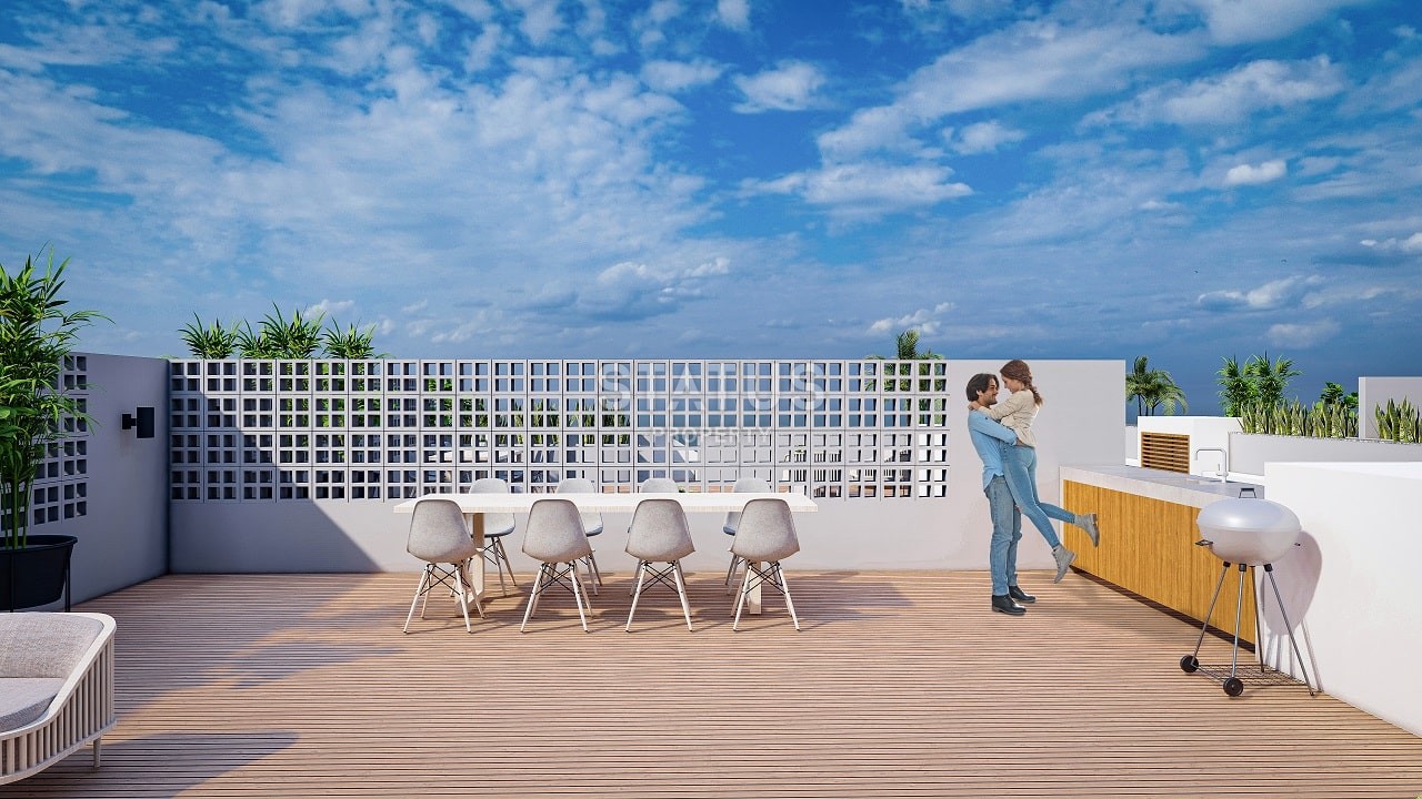 3-room apartment 92 m? +70 m? terrace in the complex 5 minutes from the beach фото 22