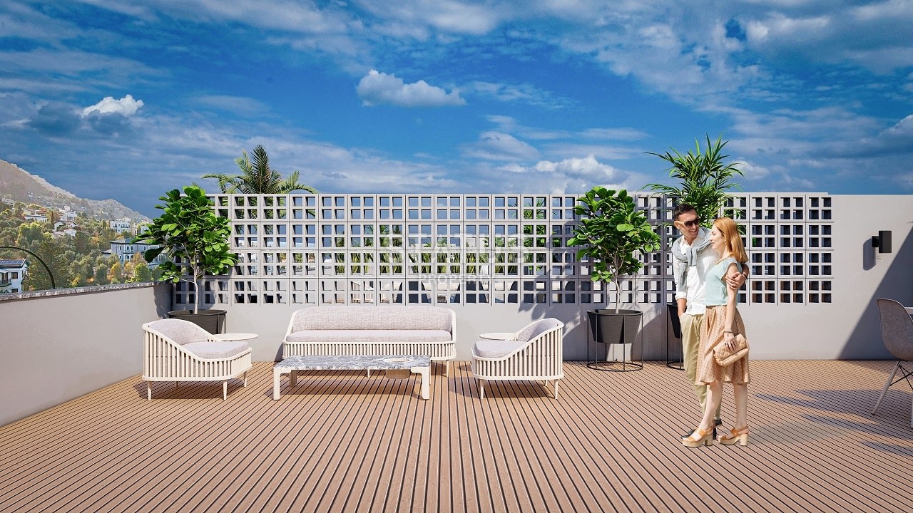 3-room apartment 92 m? +70 m? terrace in the complex 5 minutes from the beach фото 24