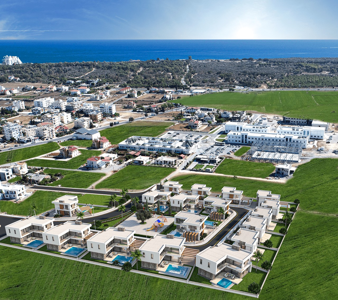 Современная 4-комнатная вилла 220 м2 с бассейном в 5 минутах от моря  фото 29