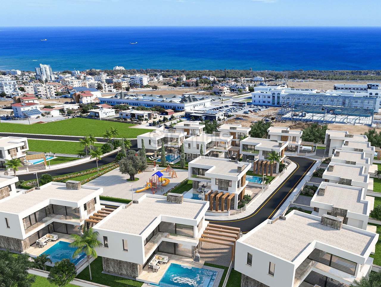 Современная 4-комнатная вилла 220 м2 с бассейном в 5 минутах от моря  фото 30