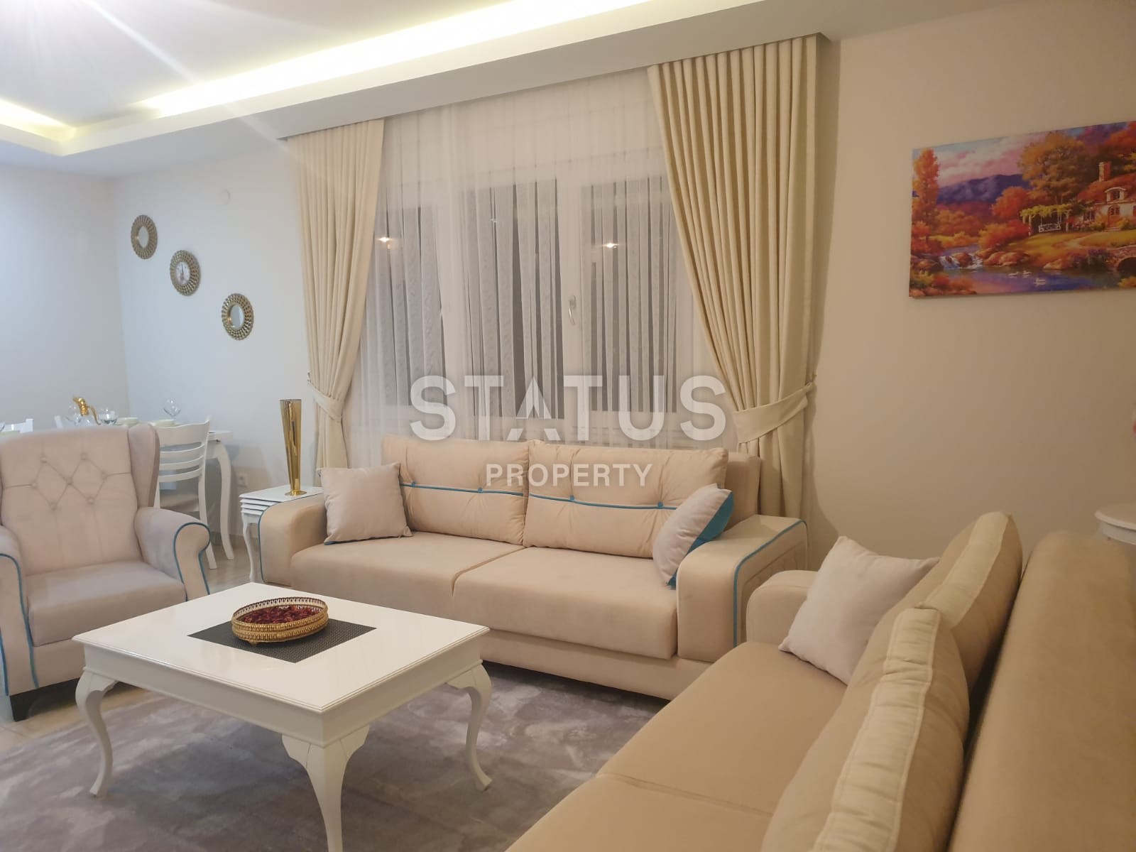 Меблированная двухкомнатная квартира в центре района Махмутлар, 75 м2 фото 1