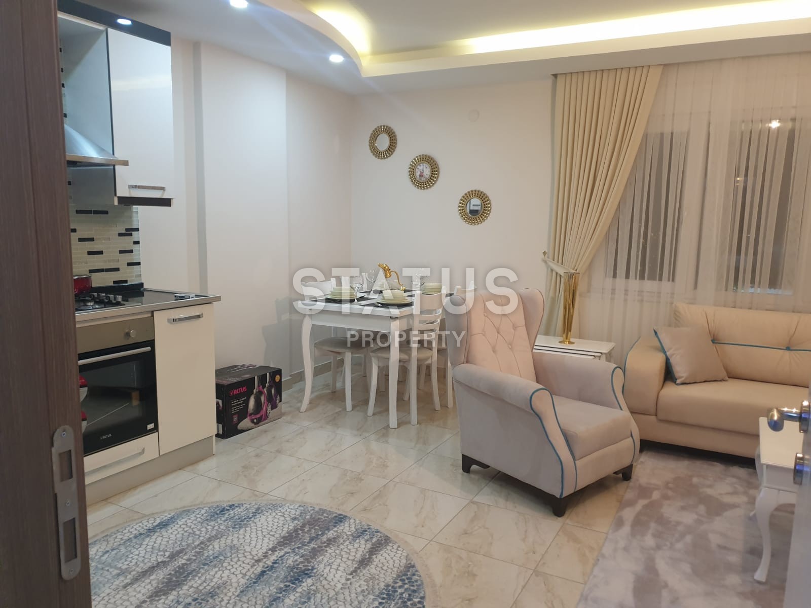 Меблированная двухкомнатная квартира в центре района Махмутлар, 75 м2 фото 5