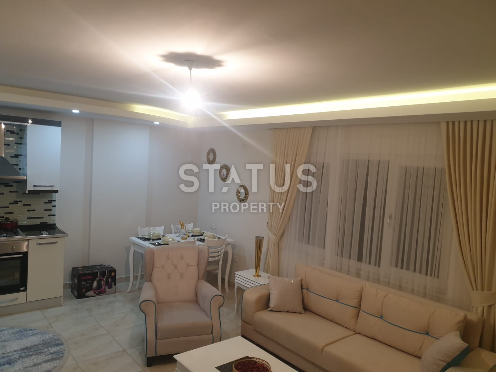 Меблированная двухкомнатная квартира в центре района Махмутлар, 75 м2 фото 6