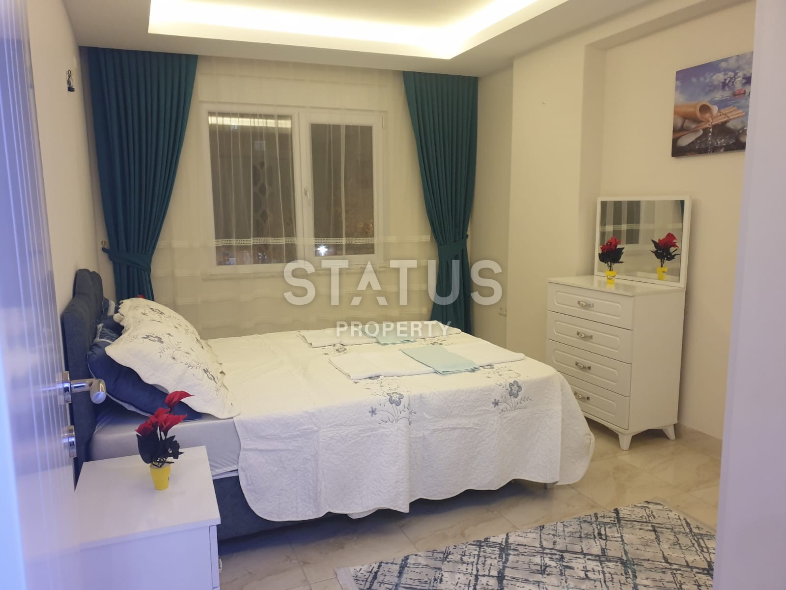 Меблированная двухкомнатная квартира в центре района Махмутлар, 75 м2 фото 12