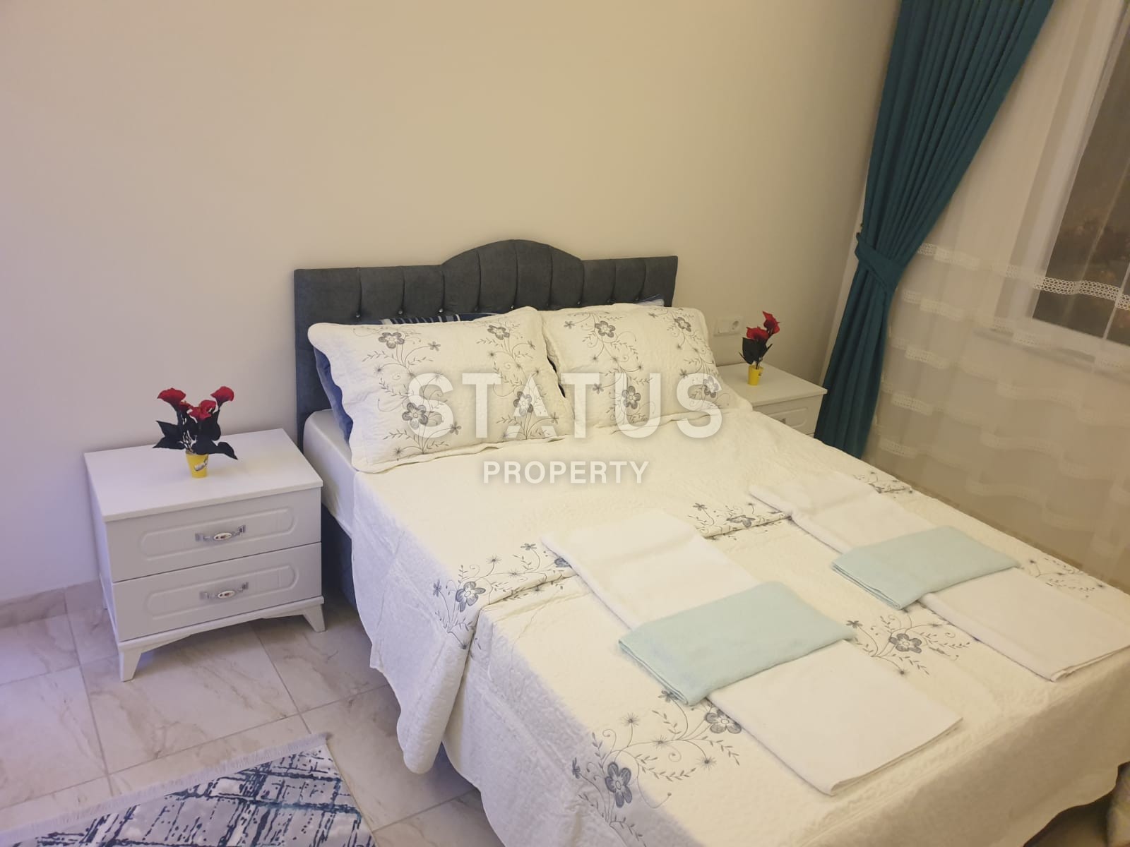 Меблированная двухкомнатная квартира в центре района Махмутлар, 75 м2 фото 14