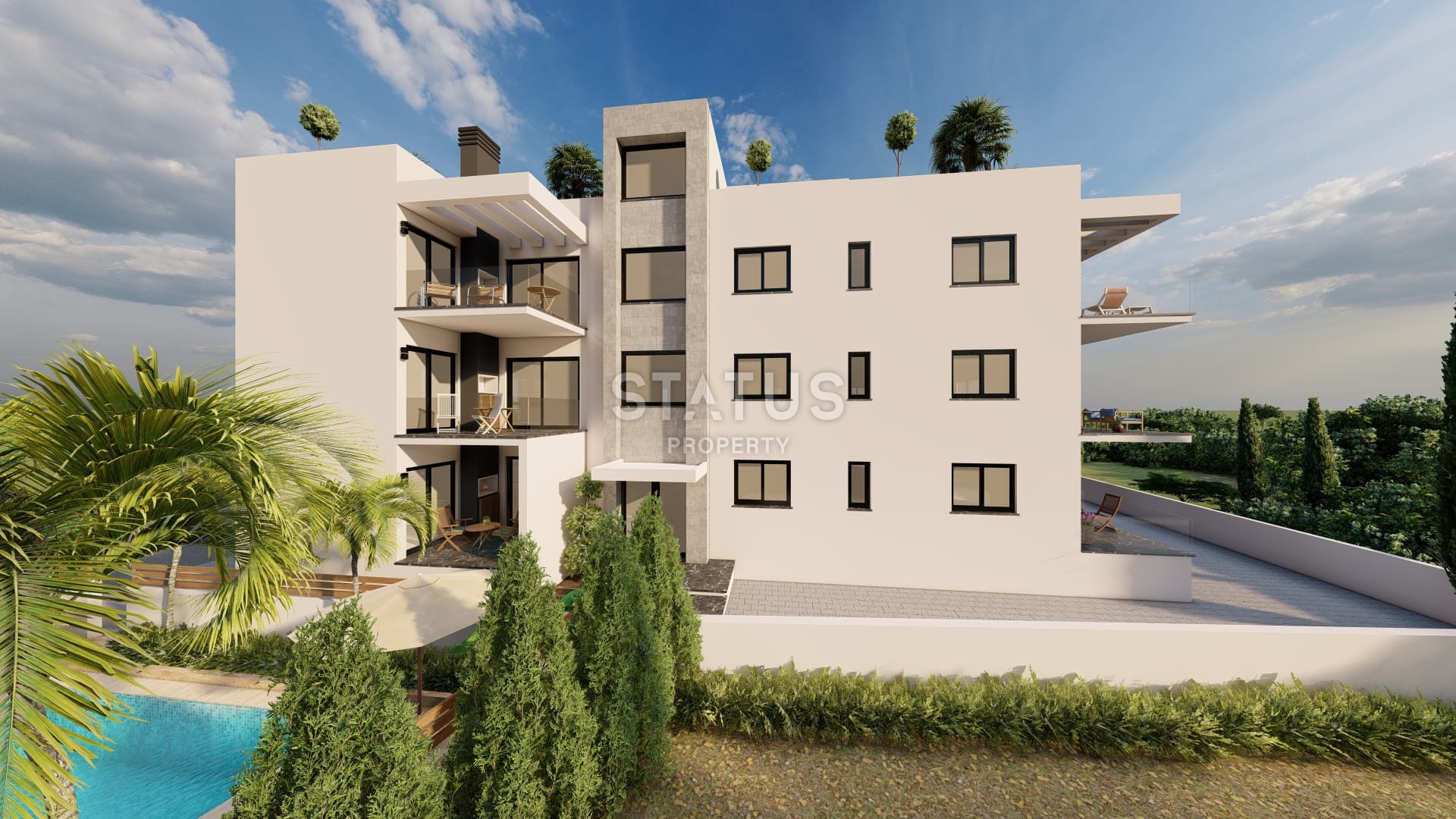 Квартира 2+1,  83 м2  в новом комплексе в Алсанджаке фото 4