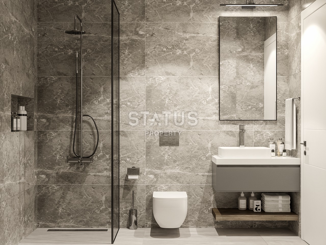 2-х комнатная квартира 59 м2 в уютном комплексе в Татлысу фото 14