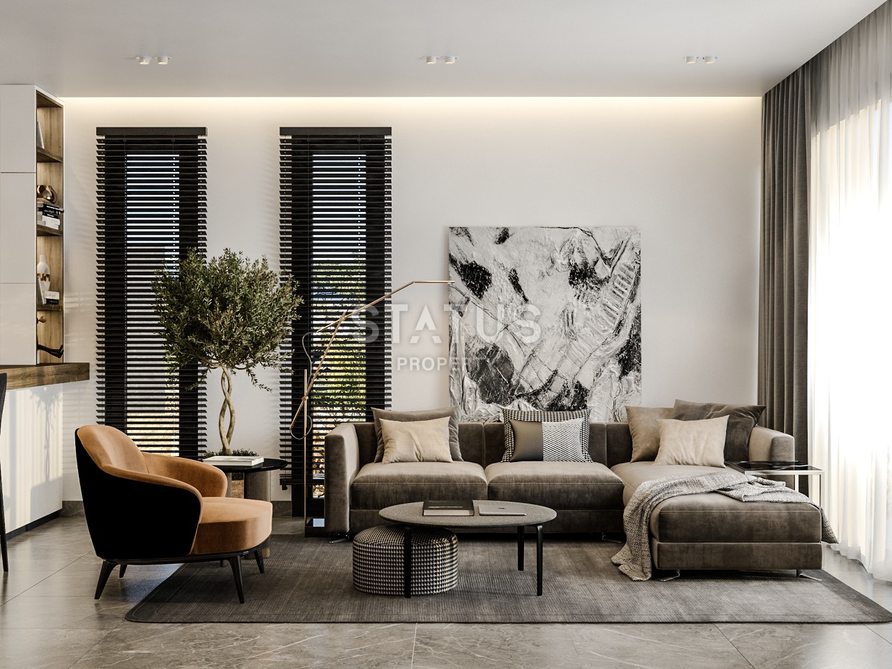 2-х комнатная квартира 59 м2 в уютном комплексе в Татлысу фото 20