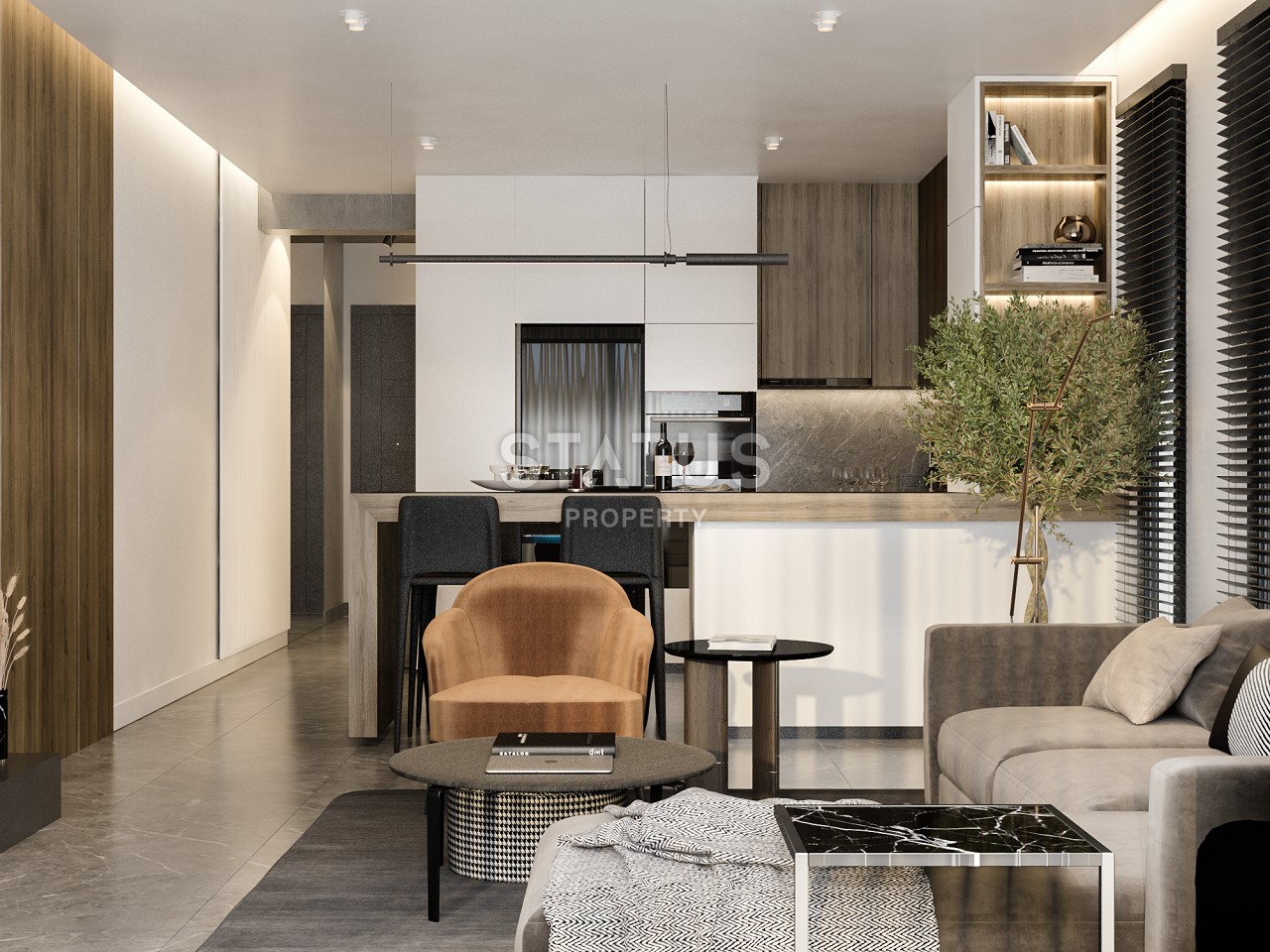 2-х комнатная квартира 59 м2 в уютном комплексе в Татлысу фото 21