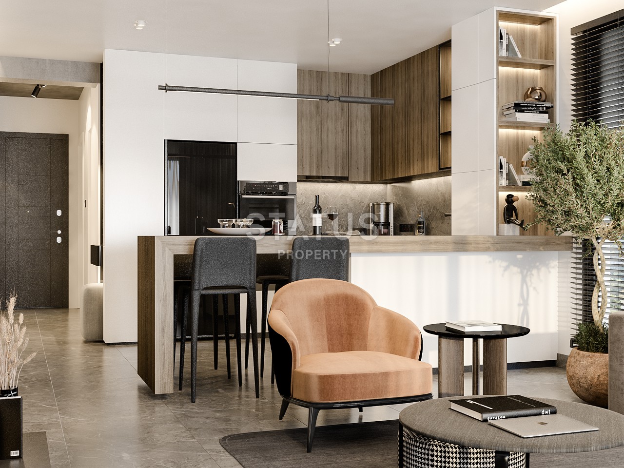 2-х комнатная квартира 59 м2 в уютном комплексе в Татлысу фото 27