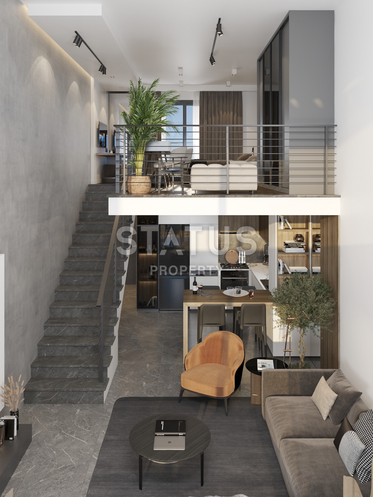 Апартаменты 1+1 Loft  67м2 в новом комплексе в Татлысу фото 1