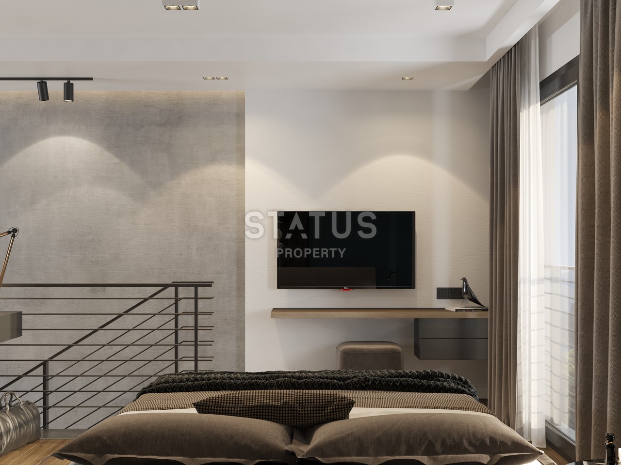 Апартаменты 1+1 Loft  67м2 в новом комплексе в Татлысу фото 9