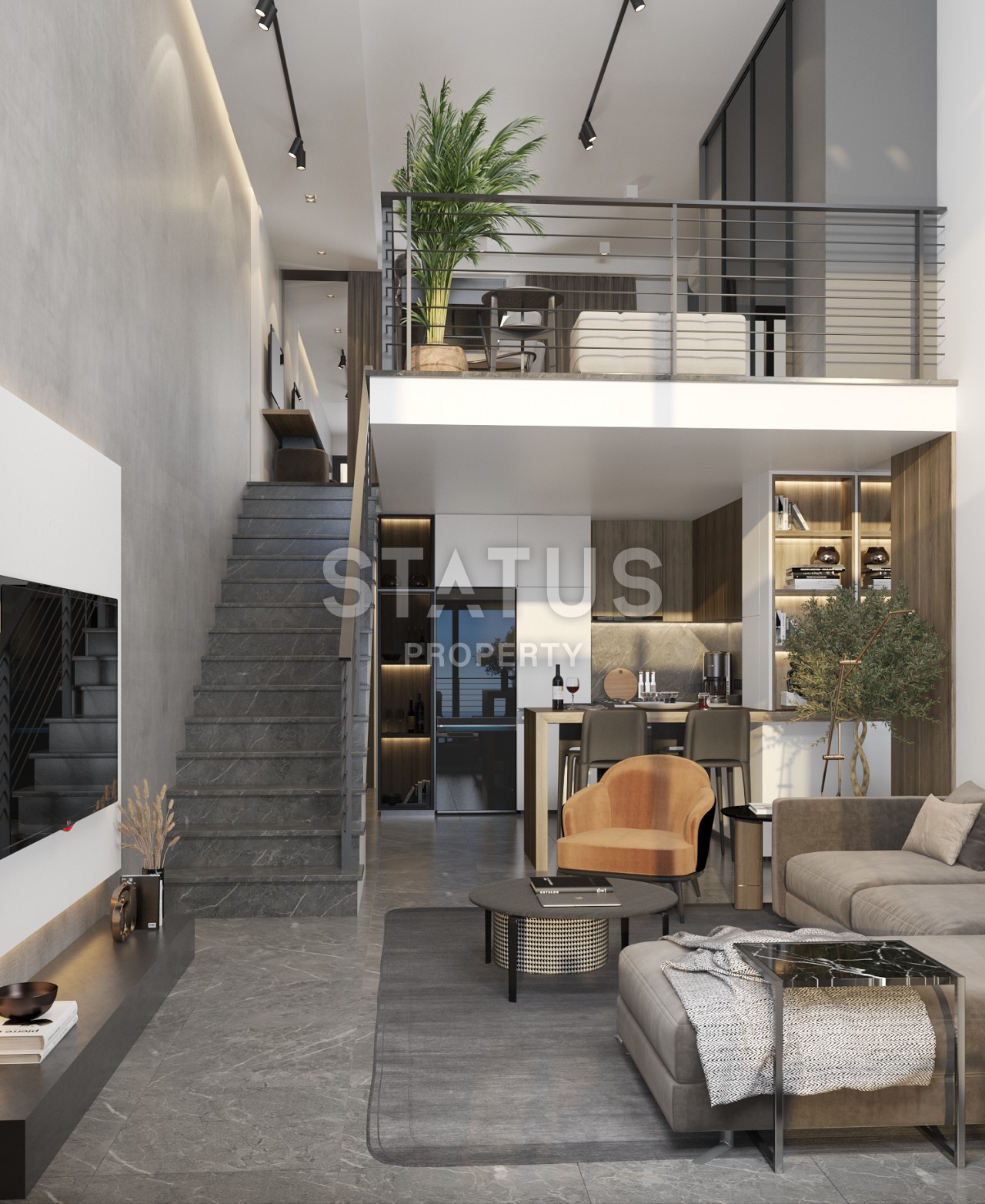 Апартаменты 1+1 Loft  67м2 в новом комплексе в Татлысу фото 10