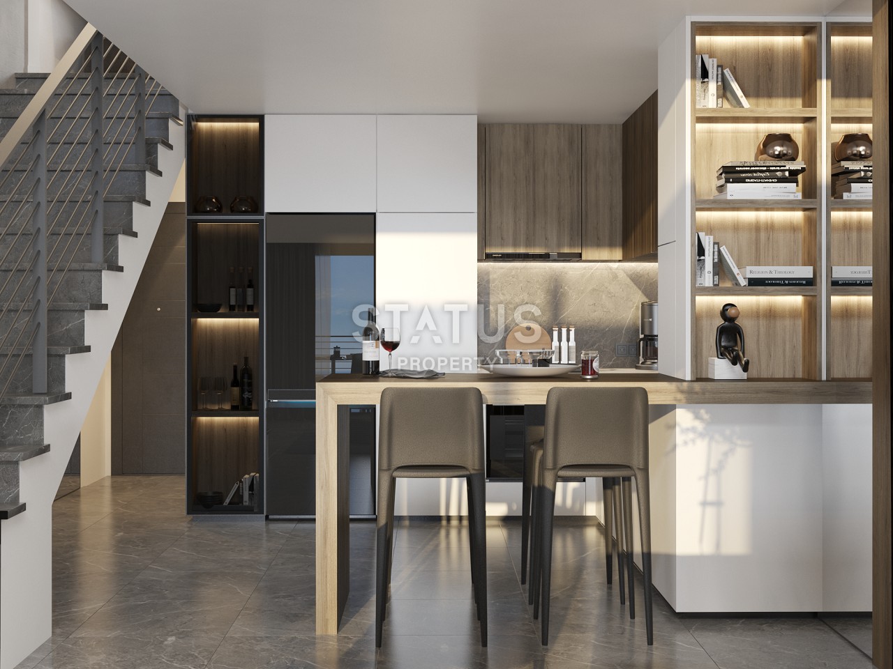 Апартаменты 1+1 Loft  67м2 в новом комплексе в Татлысу фото 16