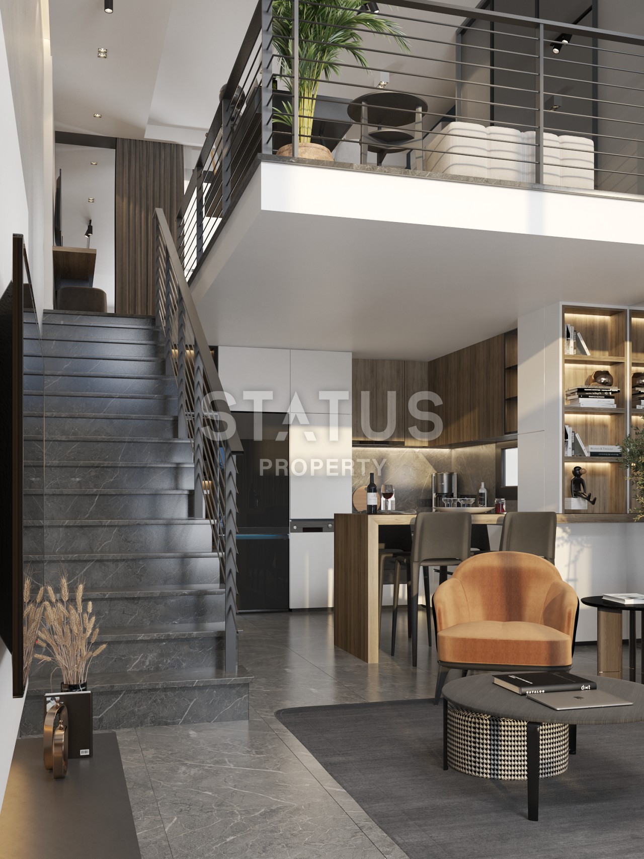 Апартаменты 1+1 Loft  67м2 в новом комплексе в Татлысу фото 23