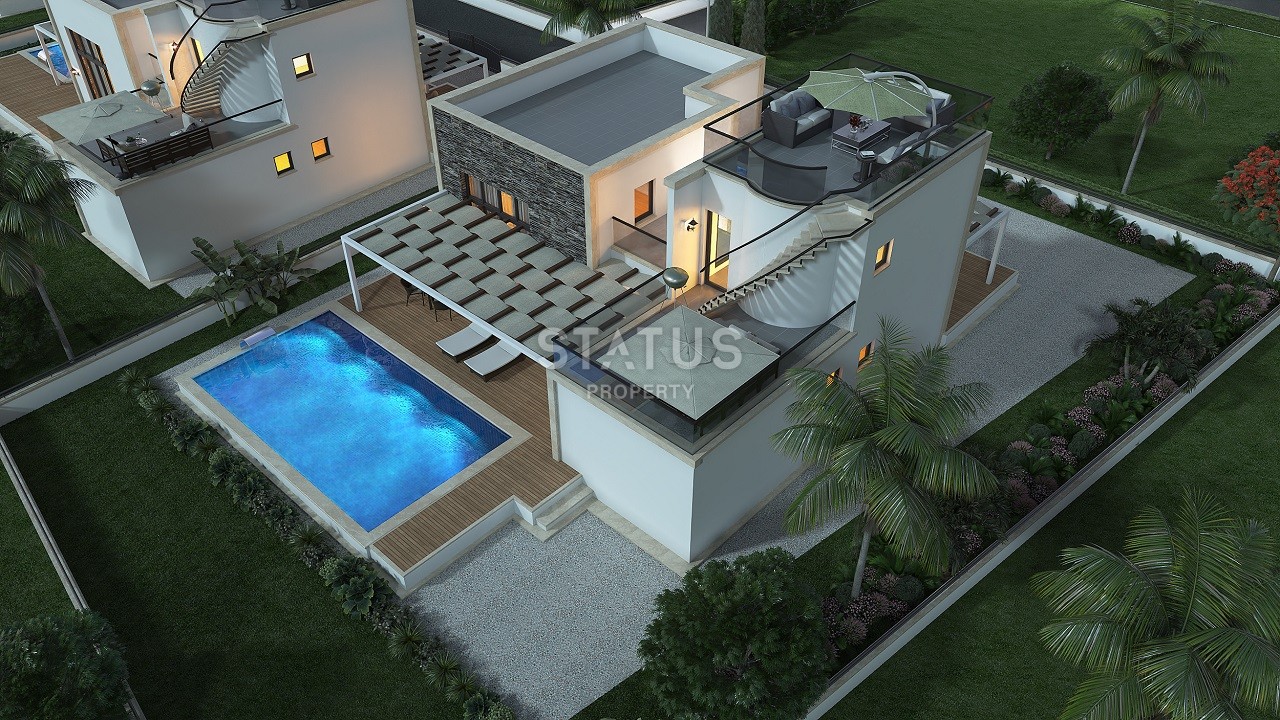 Cовременная вилла 139 м2 c бассейном в Каршияке фото 16