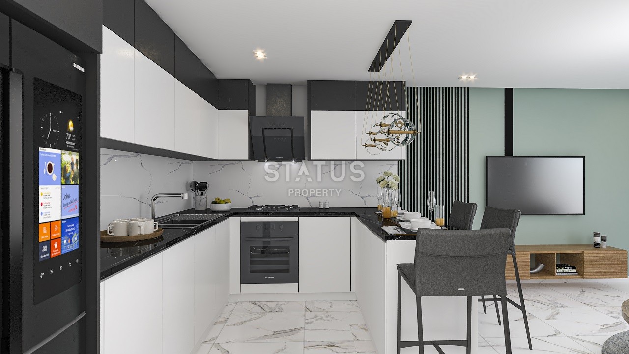 2-х комнатные апартаменты 63 м2 небольшом и уютном комплексе в Алсанджаке фото 9