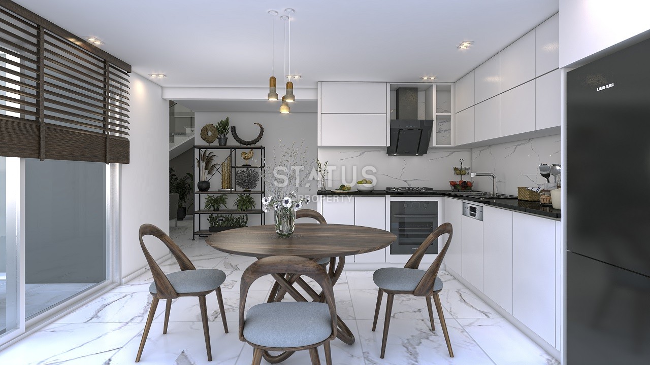 3-х комнатные апартаменты 106 м2 с большой террасой 38 м2 в уютном комплексе (Алсанджак) фото 14