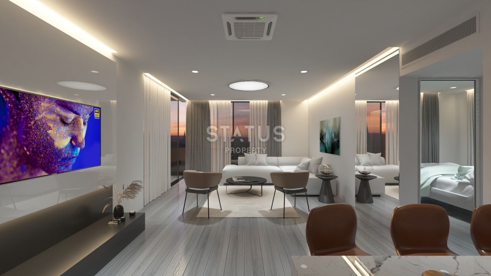 Пентхаус 3+1, 120 м2 с террасой в центре Кирении фото 5