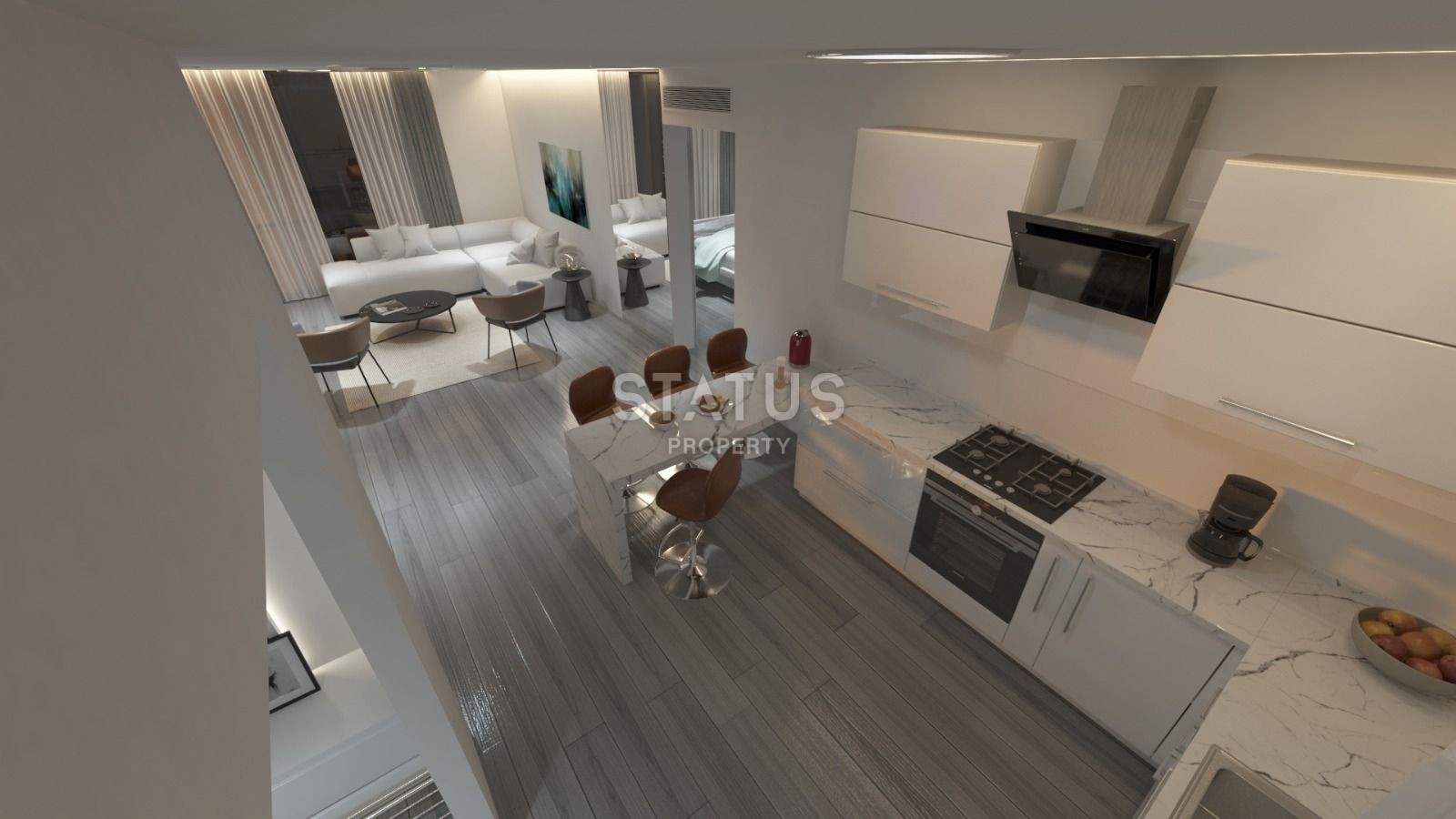 Пентхаус 3+1, 120 м2 с террасой в центре Кирении фото 6