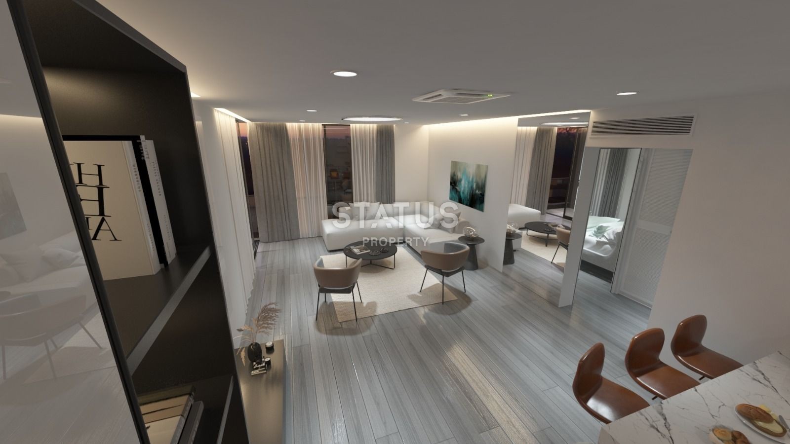 Пентхаус 3+1, 120 м2 с террасой в центре Кирении фото 8