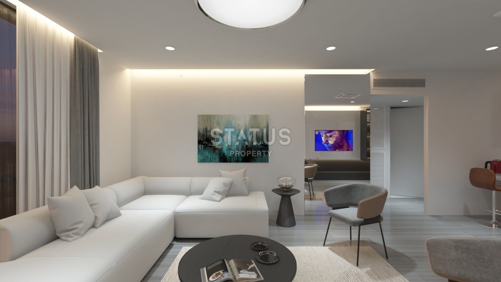 Пентхаус 3+1, 120 м2 с террасой в центре Кирении фото 9