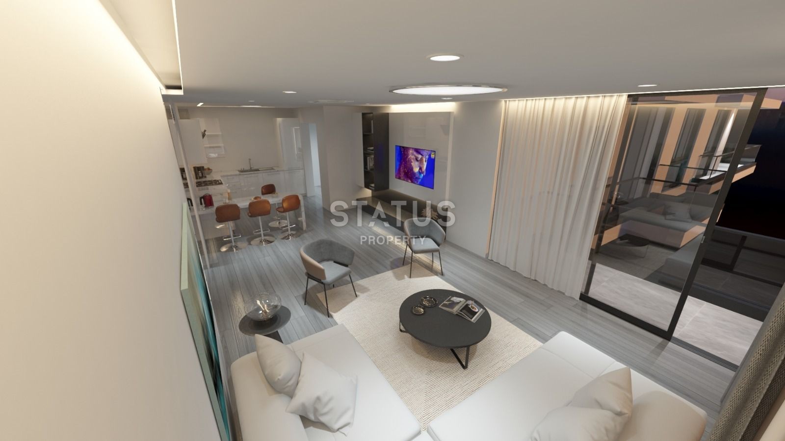 Пентхаус 3+1, 120 м2 с террасой в центре Кирении фото 10