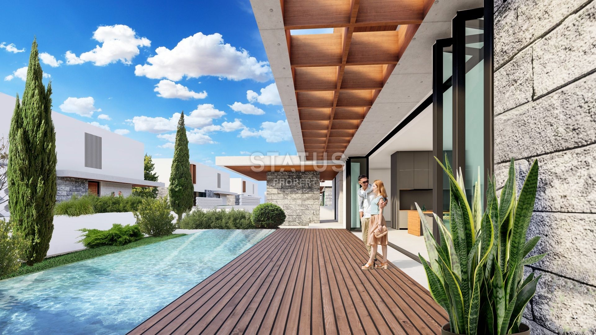 Современная вилла 4+1, 305м2 с бассейном в Озанкое фото 7