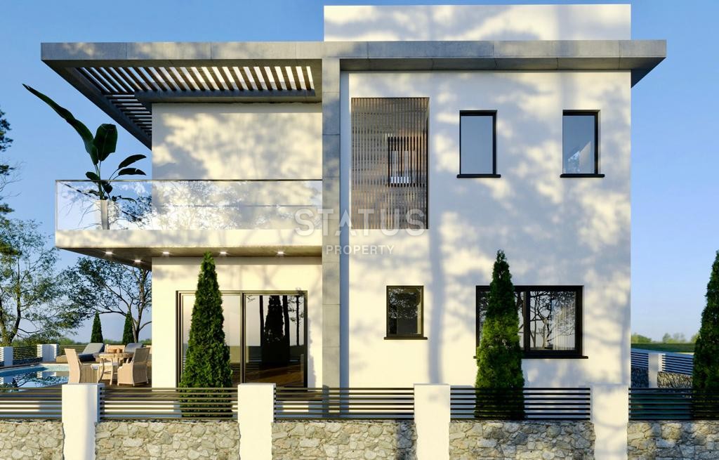 Комфортная вилла 4+1 180 м2 с бассейном в Каршияке фото 1
