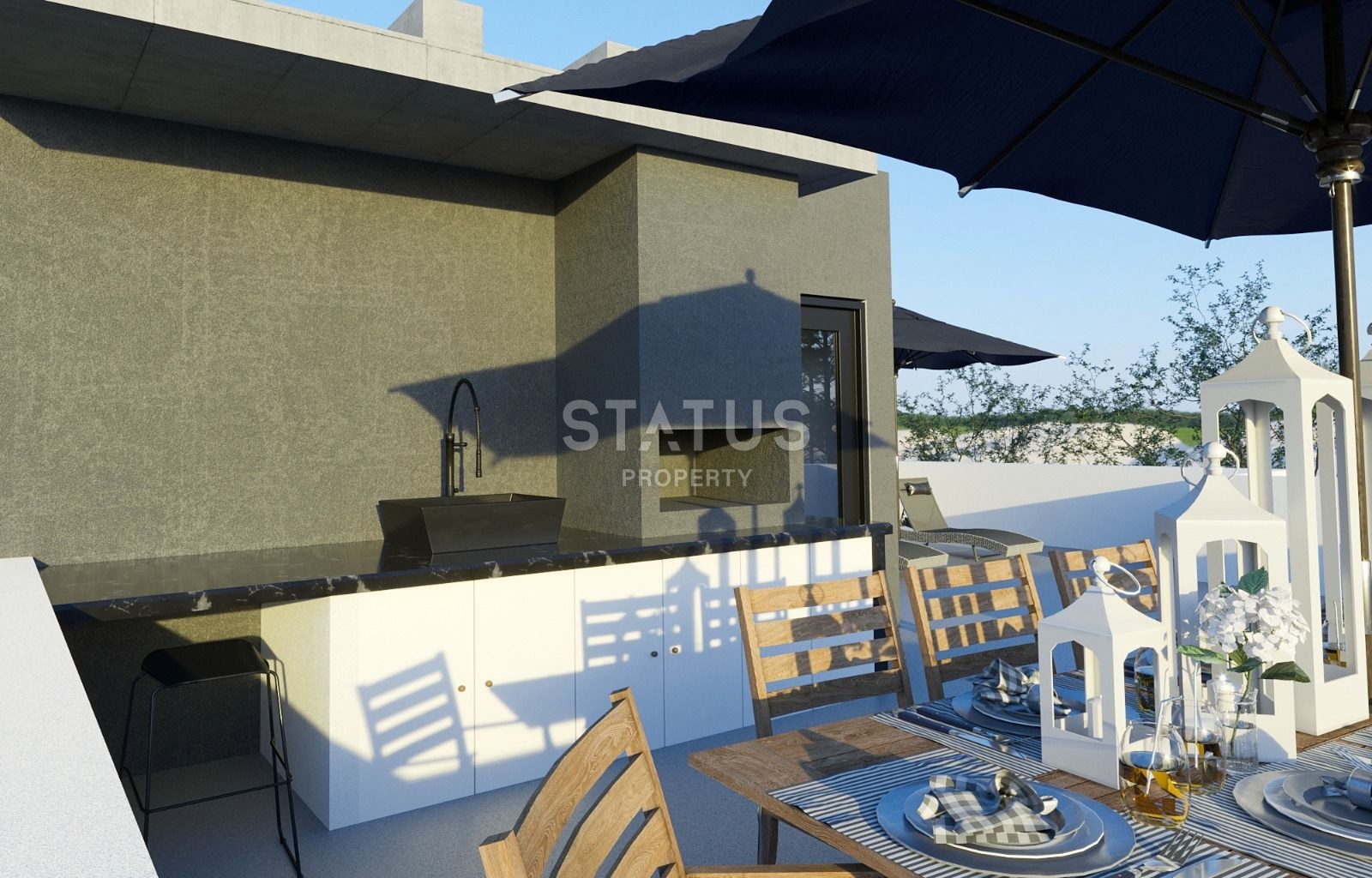 Комфортная вилла 4+1 180 м2 с бассейном в Каршияке фото 8