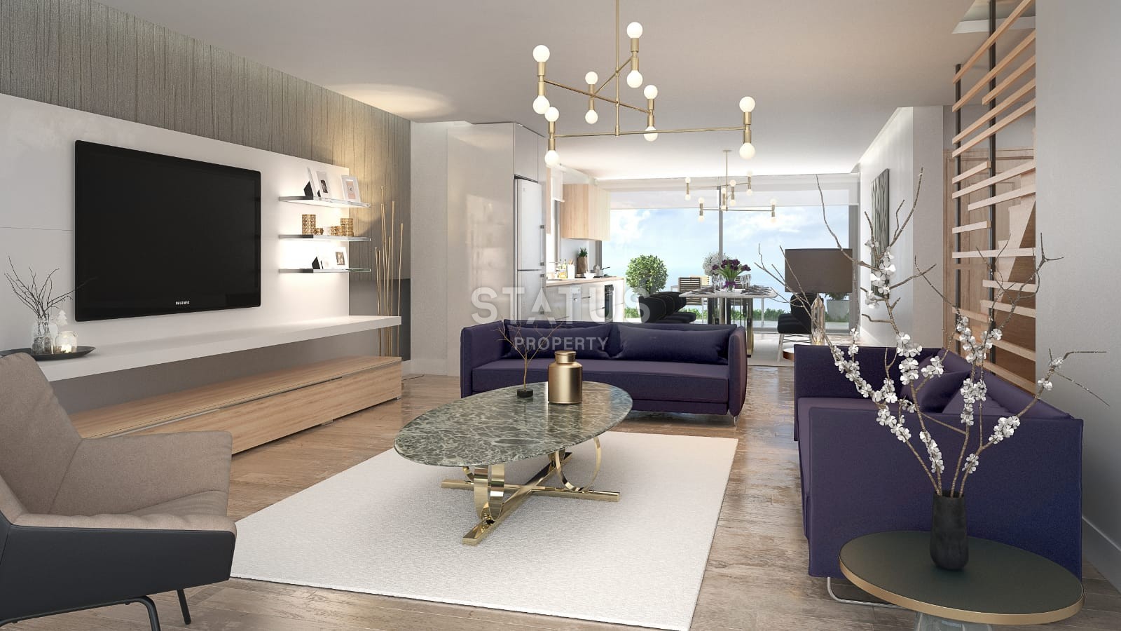 Комфортная вилла 4+1 180 м2 с бассейном в Каршияке фото 11