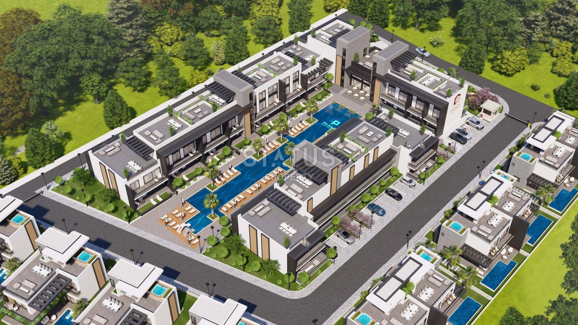 3+1 таунхаус  261 м2 с террасой на крыше 74 м2  в новом комплексе в Искеле фото 5