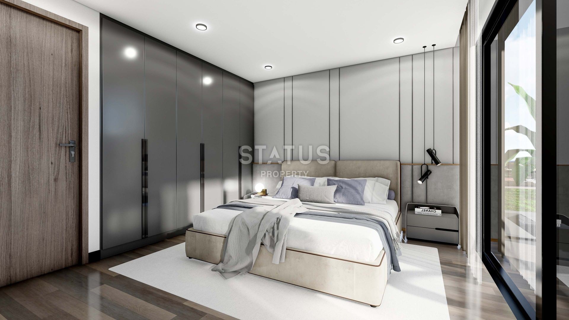 3+1 таунхаус  261 м2 с террасой на крыше 74 м2  в новом комплексе в Искеле фото 8