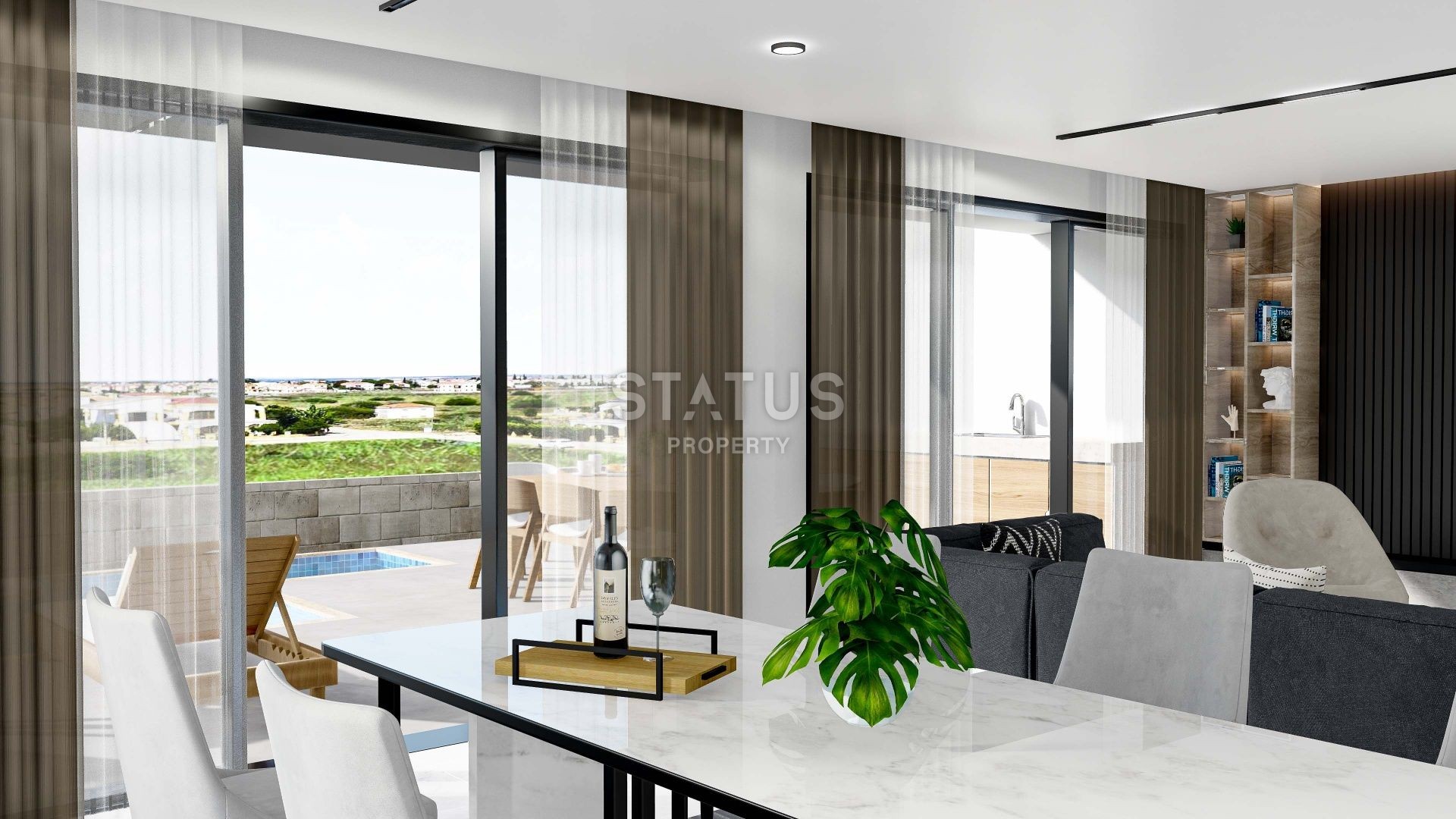 3+1 таунхаус  261 м2 с террасой на крыше 74 м2  в новом комплексе в Искеле фото 10