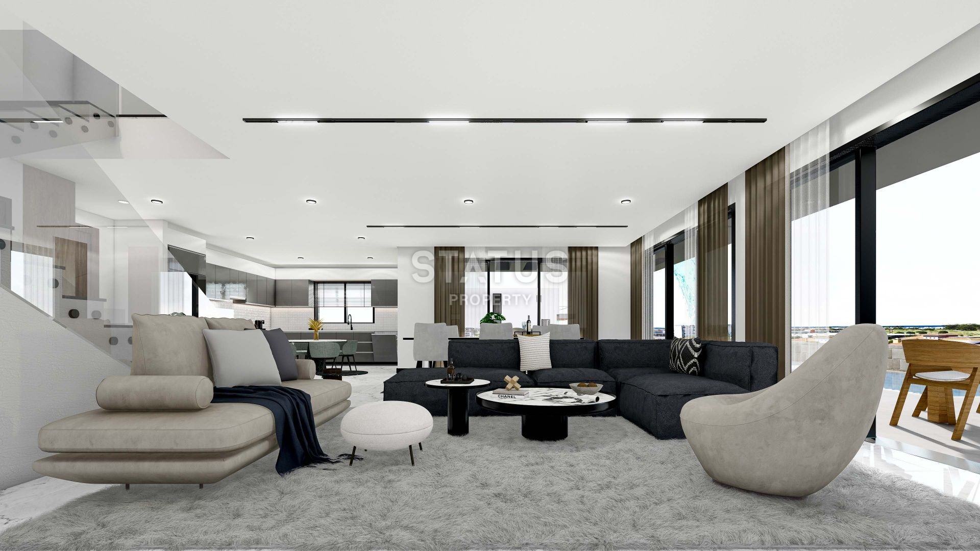 3+1 таунхаус  261 м2 с террасой на крыше 74 м2  в новом комплексе в Искеле фото 13