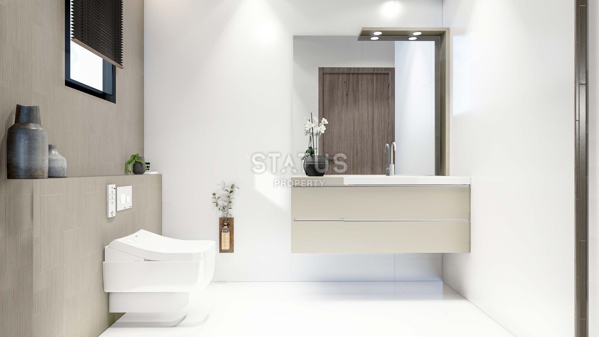 3+1 таунхаус  261 м2 с террасой на крыше 74 м2  в новом комплексе в Искеле фото 16